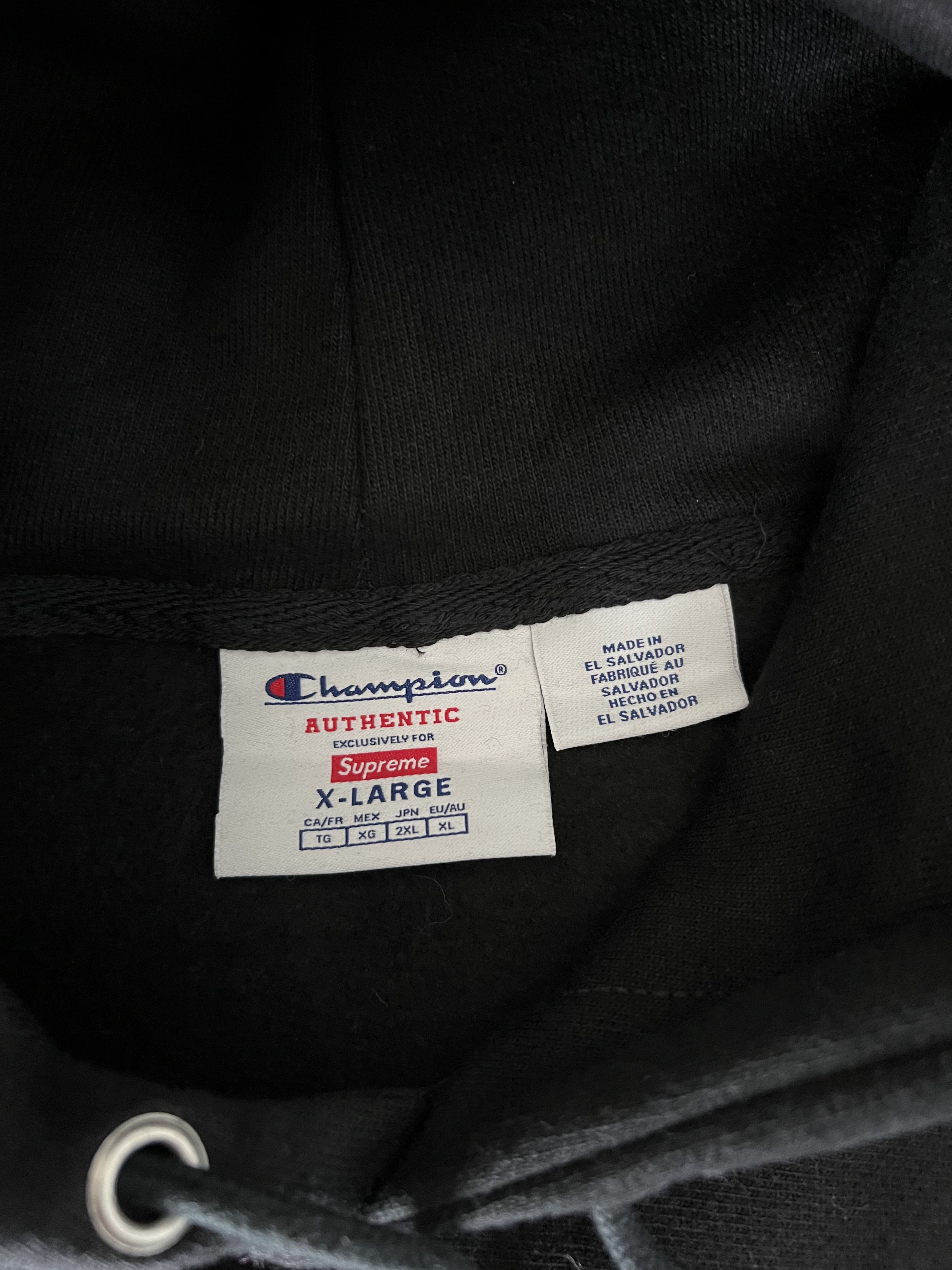 Champion × Supreme Supreme Champion Arc Logo Hoodie in Black Size US XL / EU 56 / 4 - 6 Thumbnail