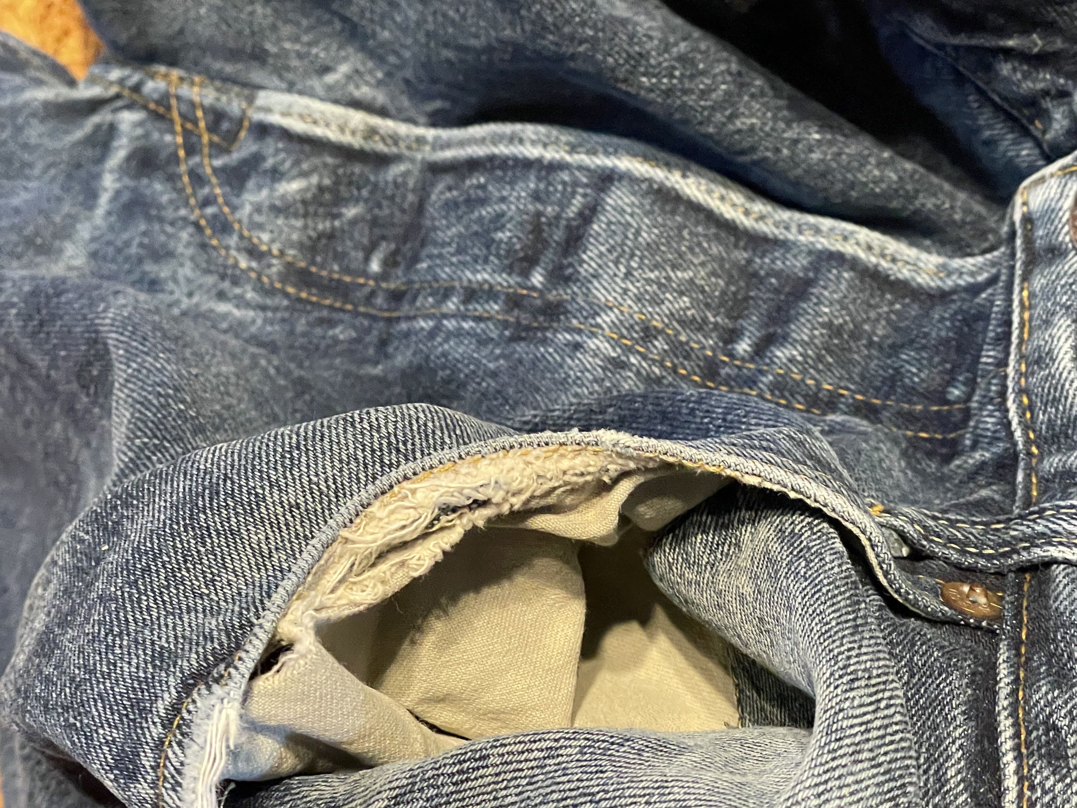 Levi's Vintage Levi’s 501 Big E Selvedge Jeans – Late 1960s – 34×32 Size US 34 / EU 50 - 9 Thumbnail
