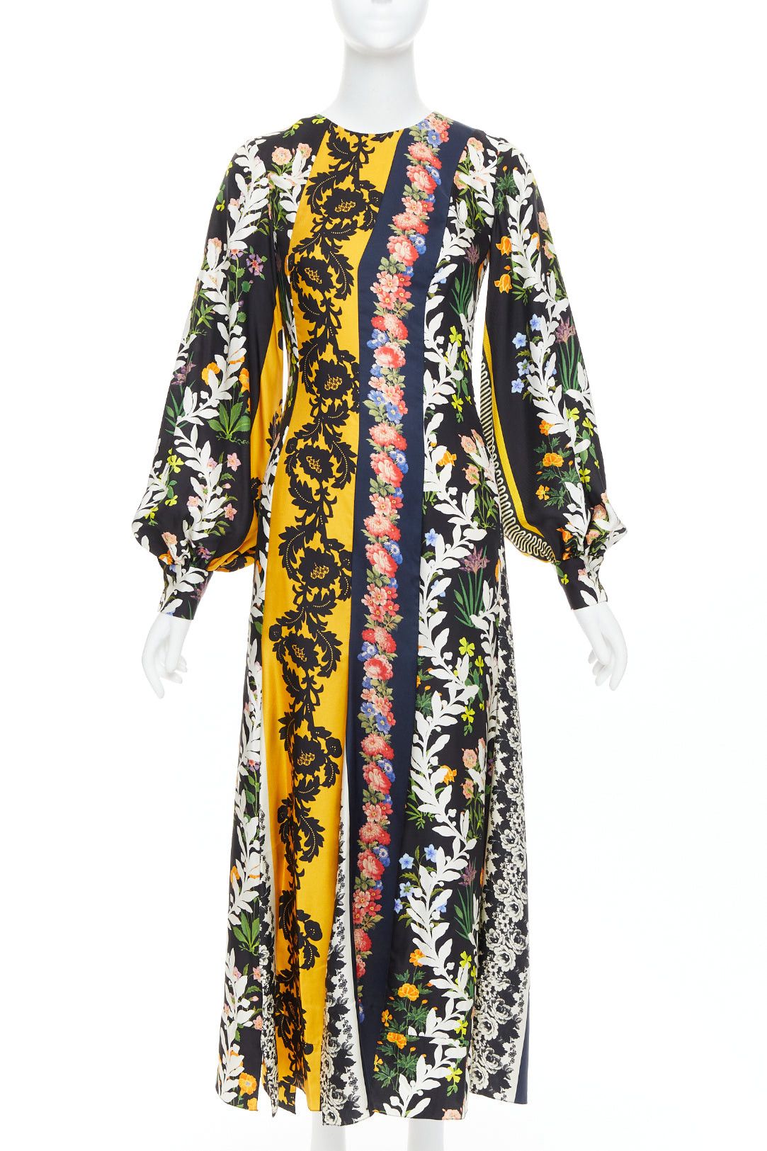 Oscar De La Renta OSCAR DE LA RENTA 2019 100% silk floral print asymmetric boho dress US0 XS Size XS / US 0-2 / IT 36-38 - 1 Thumbnail