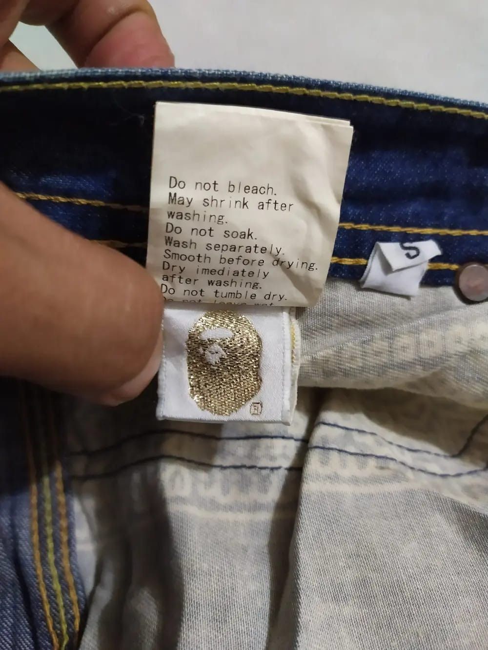 Bape Bape Trashed Carpenter Denim Size US 31 - 9 Thumbnail