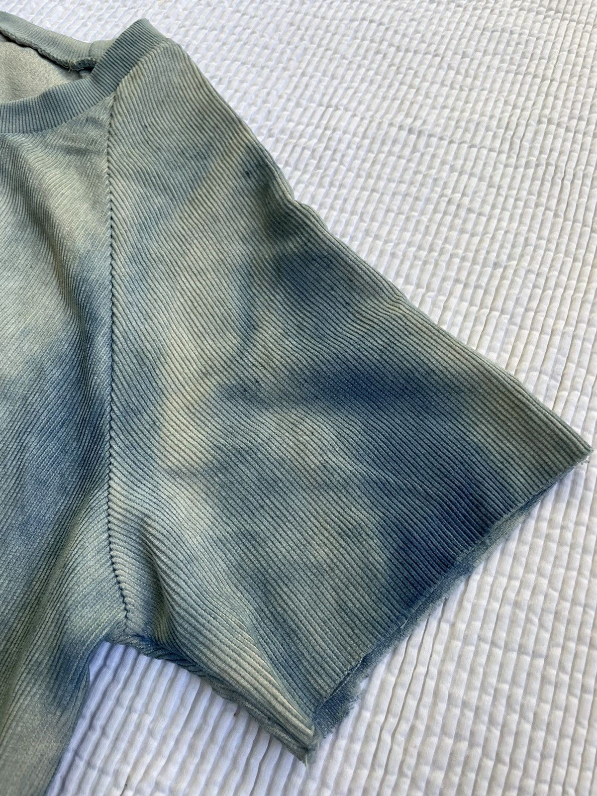 Other Indigo Schloppy Dyed Sun Faded Corduroy Cotton TShirt Size US M / EU 48-50 / 2 - 8 Thumbnail