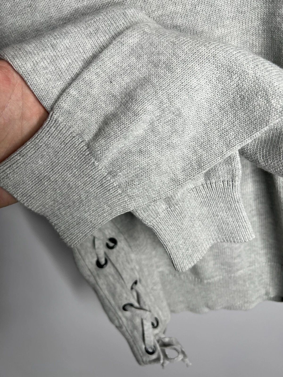 Allsaints ALLSAINTS Women's Light Gray Revo Lace Jumper Knit Size M / US 6-8 / IT 42-44 - 13 Thumbnail