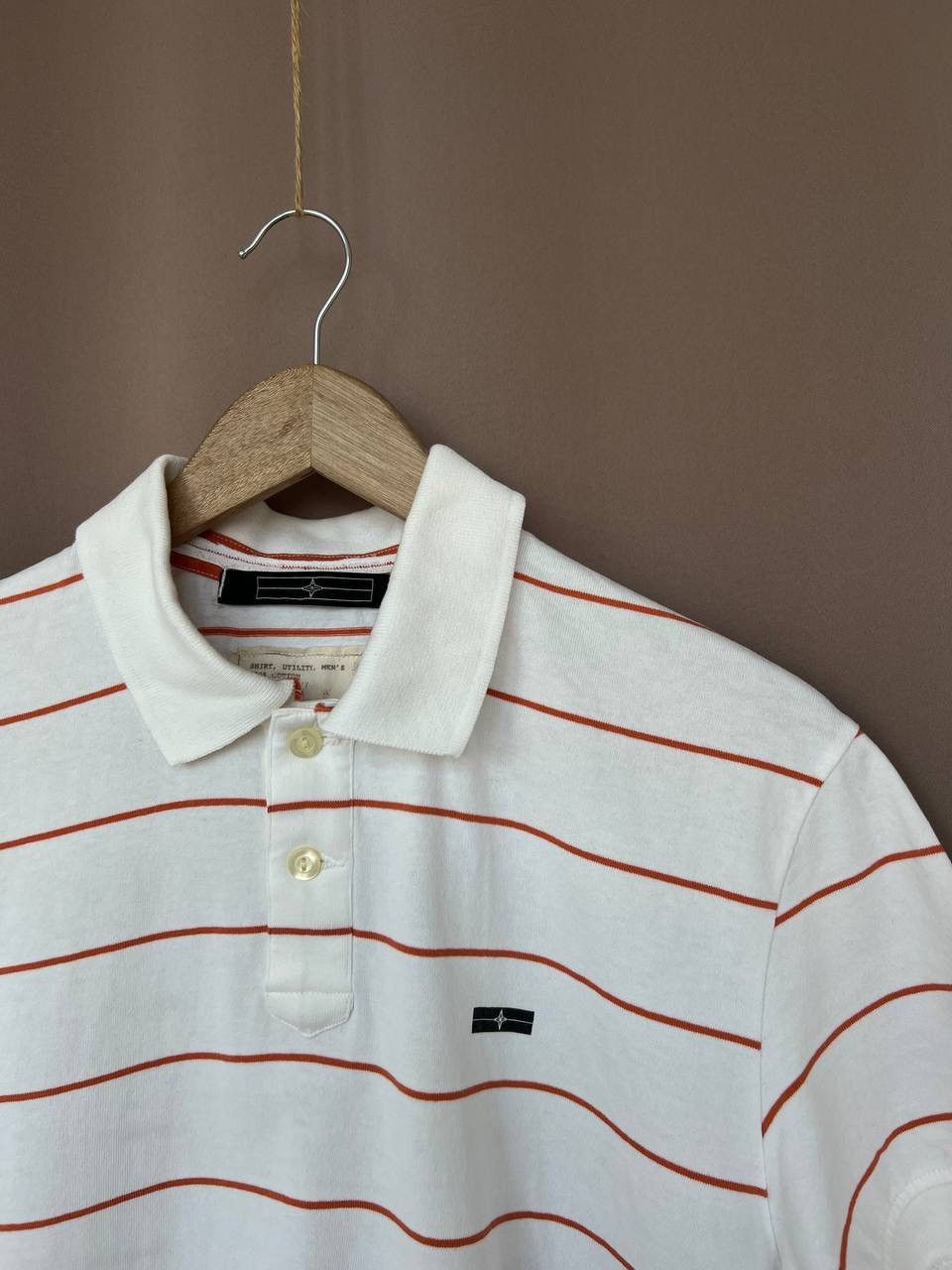 Stone Island Stone Island Denims Vintage Striped Polo Shirt Mens Size M/L Size US M / EU 48-50 / 2 - 6 Thumbnail