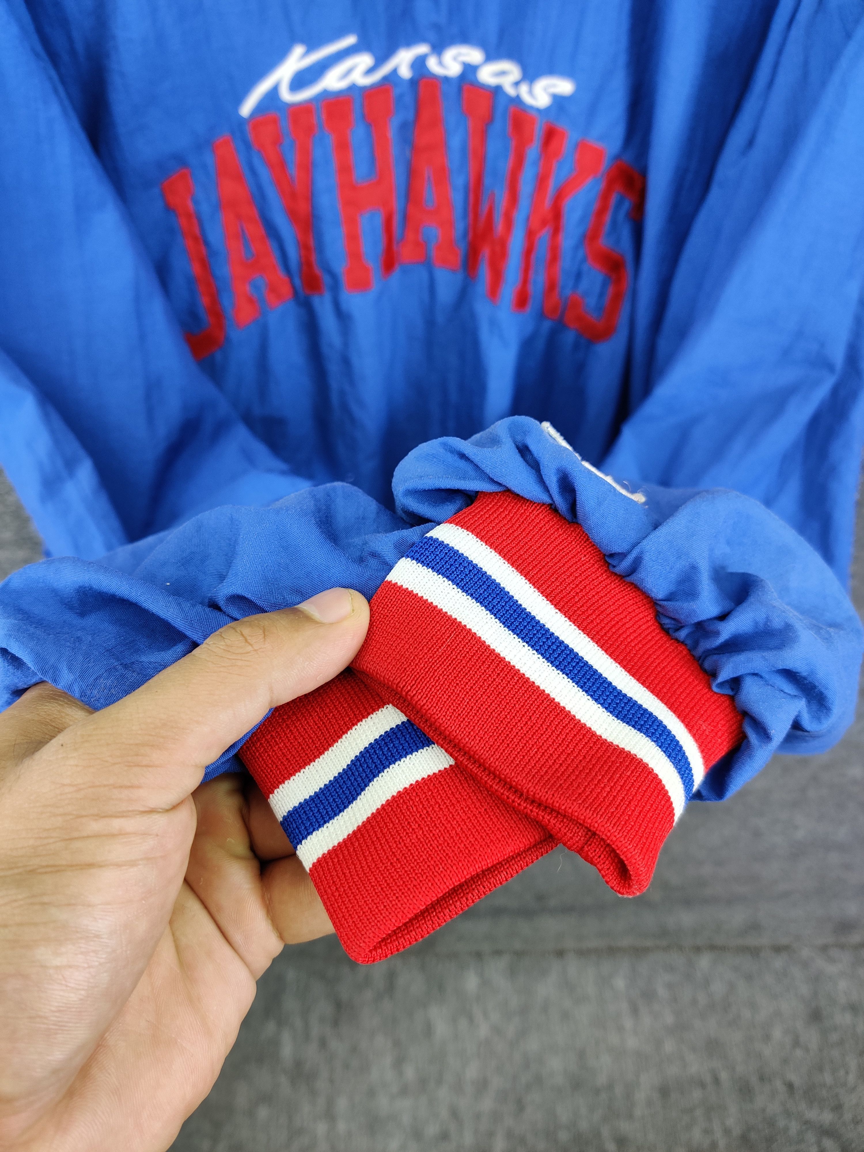 Russell Athletic Russell Athletic Kansas Jay Hawks V Neck Nylon Jacket Size US L / EU 52-54 / 3 - 12 Thumbnail