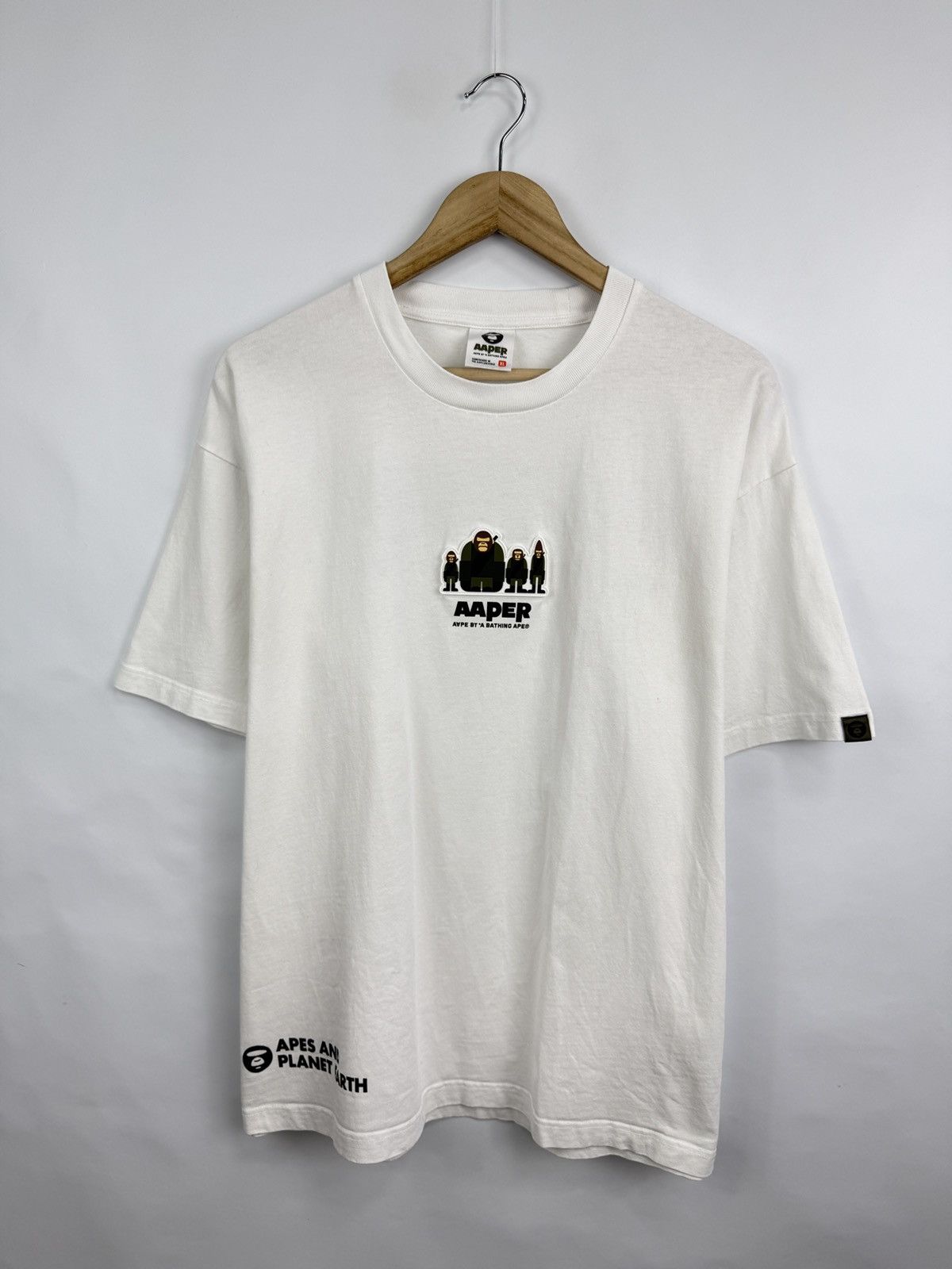 Aape 🇯🇵 AAPER A Bathing Ape Skateboard T-Shirt Rare Retro Bape Size US XL / EU 56 / 4 - 4 Thumbnail
