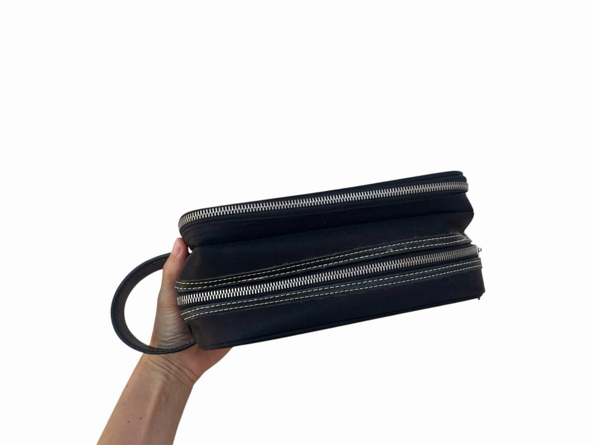 Vintage Minimal Fabric Men Wristlet bag / Wallet / Clutch / Handbag Size ONE SIZE - 2 Thumbnail