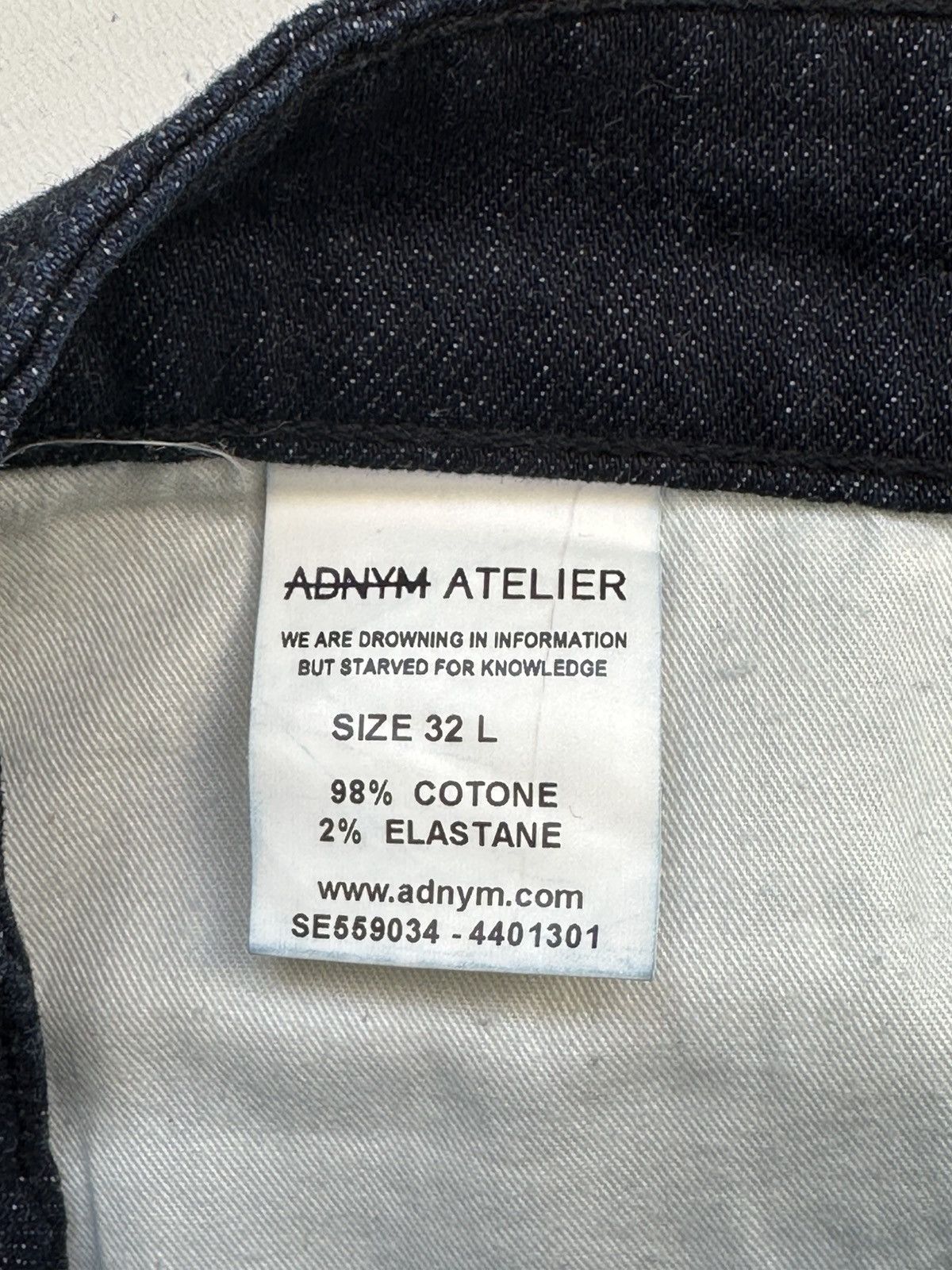 ADNYM ATELIER Adnym Atelier Denim Jeans Pants Size US 32 / EU 48 - 12 Thumbnail