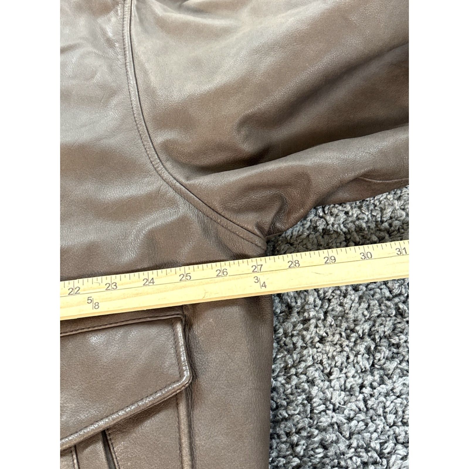 Roundtree & Yorke VINTAGE Roundtree & Yorke Leather A2 Bomber Jacket XL Regular Men Dark Brown Size US XL / EU 56 / 4 - 3 Thumbnail