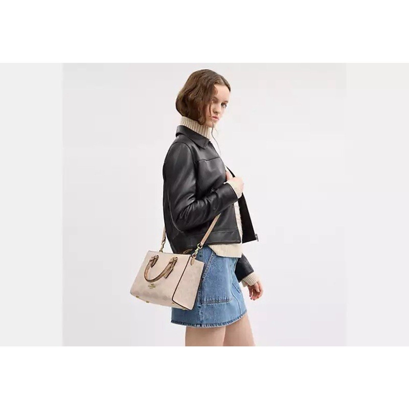 Coach NWT Coach Maggie Small Tote Bag Signature Canvas CY676 Size ONE SIZE - 2 Thumbnail