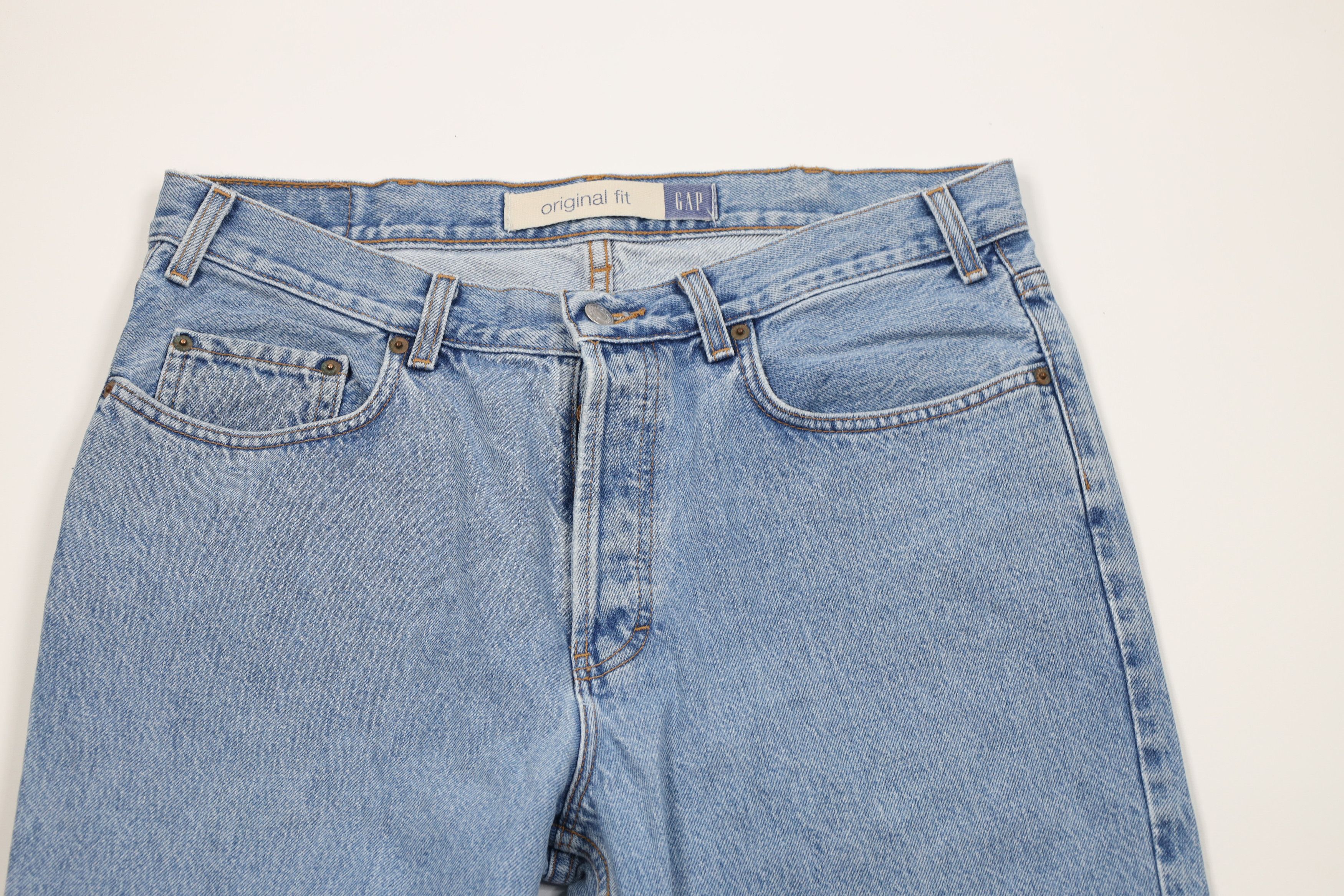 Gap Vintage 90s Gap Fit Button Fly Straight Leg Jeans USA Size US 34 / EU 50 - 2 Thumbnail