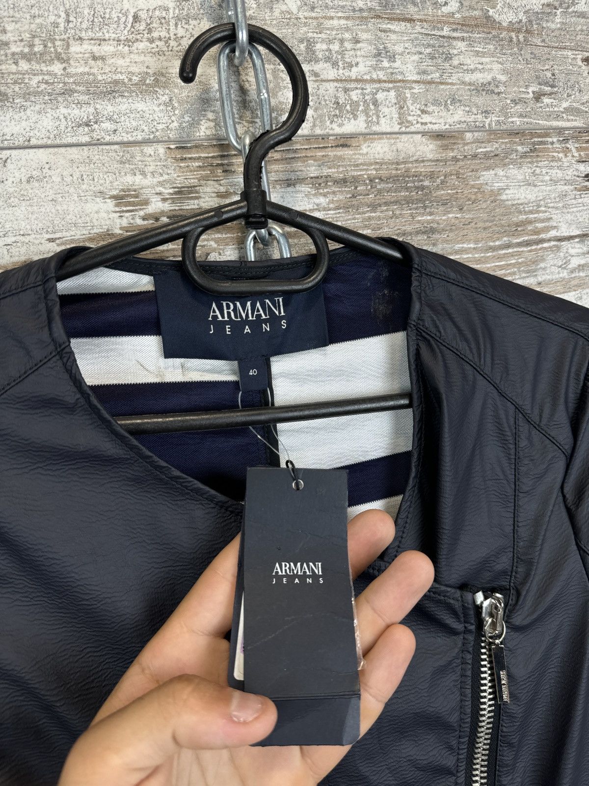 Armani × Emporio Armani × Giorgio Armani Women’s New Armani jeans blazer jacket BNWT! Size S / US 4 / IT 40 - 4 Thumbnail