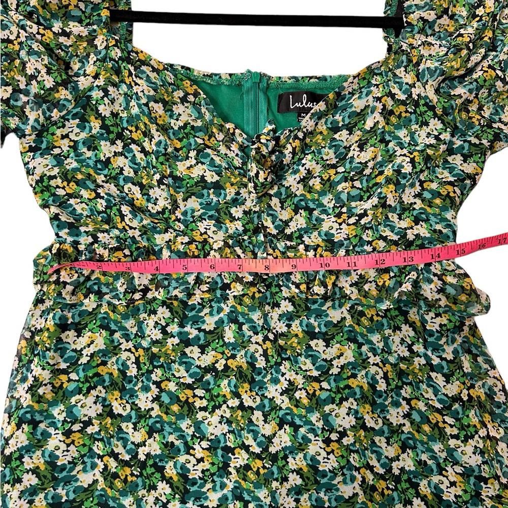 Lulus Lulus l Floral Print Long Sleeve Tie-Front Dress Medium Size M / US 6-8 / IT 42-44 - 7 Thumbnail
