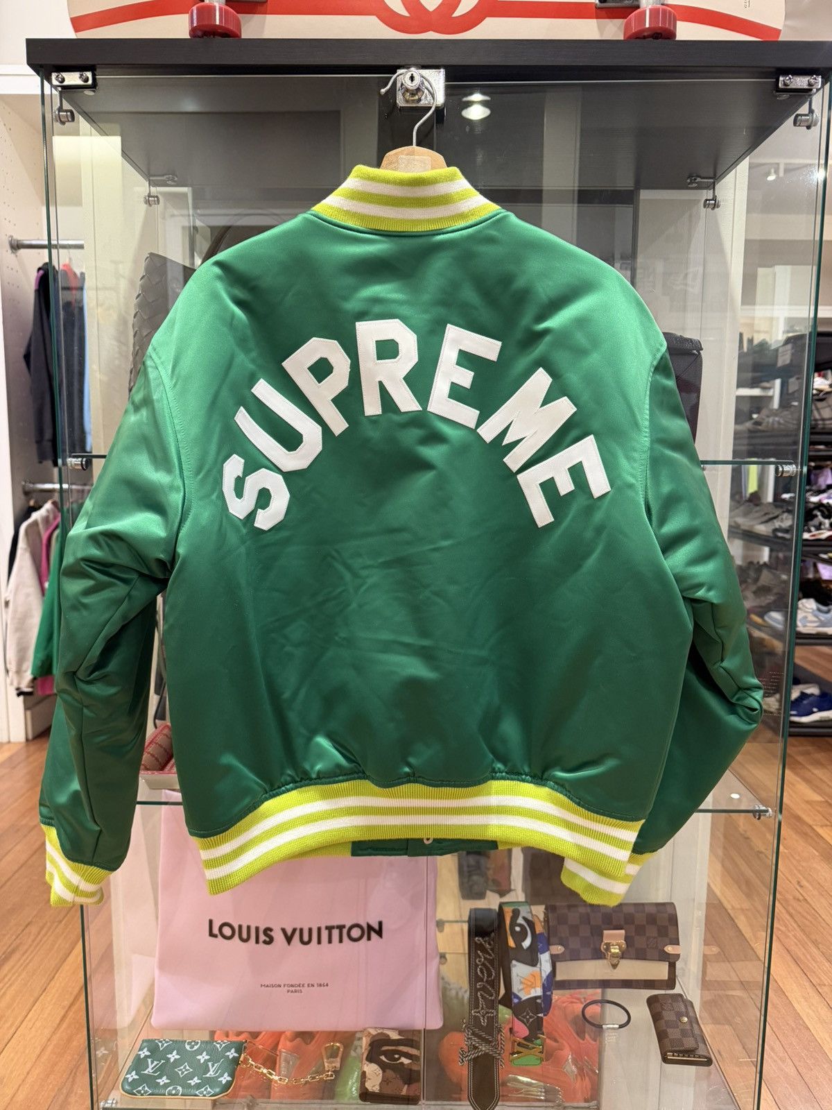 Mitchell & Ness × Supreme Supreme x Mitchell Ness Satin Varsity Jacket Size US S / EU 44-46 / 1 - 2 Thumbnail