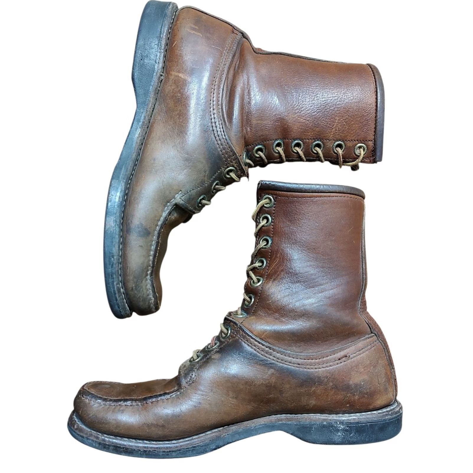 Vintage VINTAGE Itasca Boots Mens 11 Brown Leather Lace Up Outdoor Work Hiking 80s Mens Boots Size US 10 / EU 43 - 2 Thumbnail