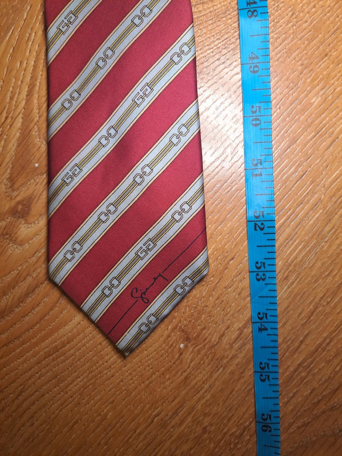Givenchy Givenchy Monsieur Italian Silk Tie Red Multicolor Striped Size ONE SIZE - 6 Thumbnail