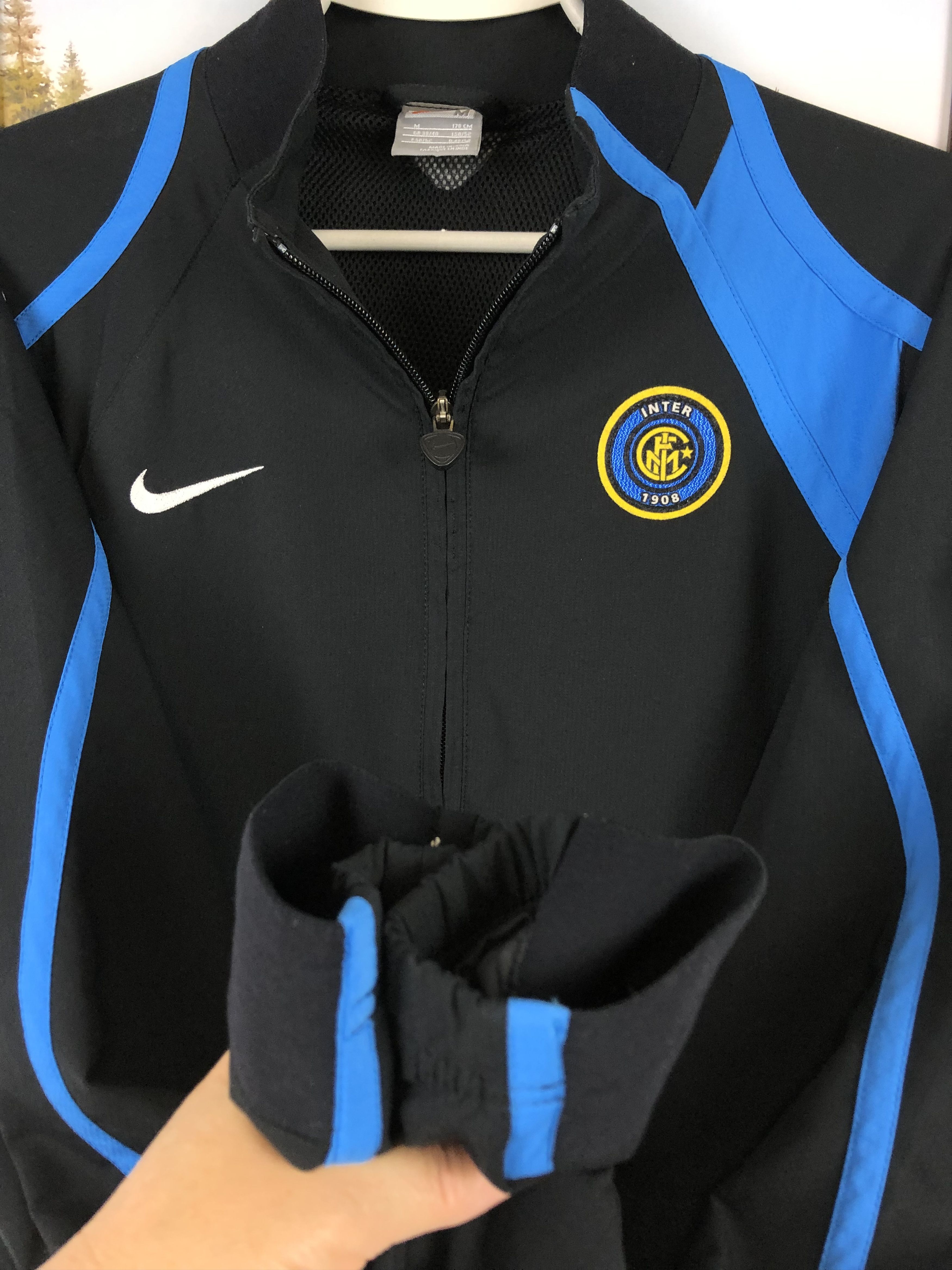 Nike Vintage Internazionale Inter Football Jacket Track Top Size US M / EU 48-50 / 2 - 6 Thumbnail