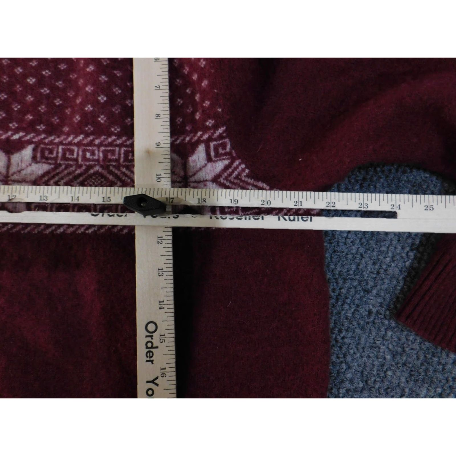 Vintage Crown & Ivy Sweater Mens Large Red Fair Isle Crewneck Pullover Lambswool Nylon Knit Winter Size US L / EU 52-54 / 3 - 5 Thumbnail