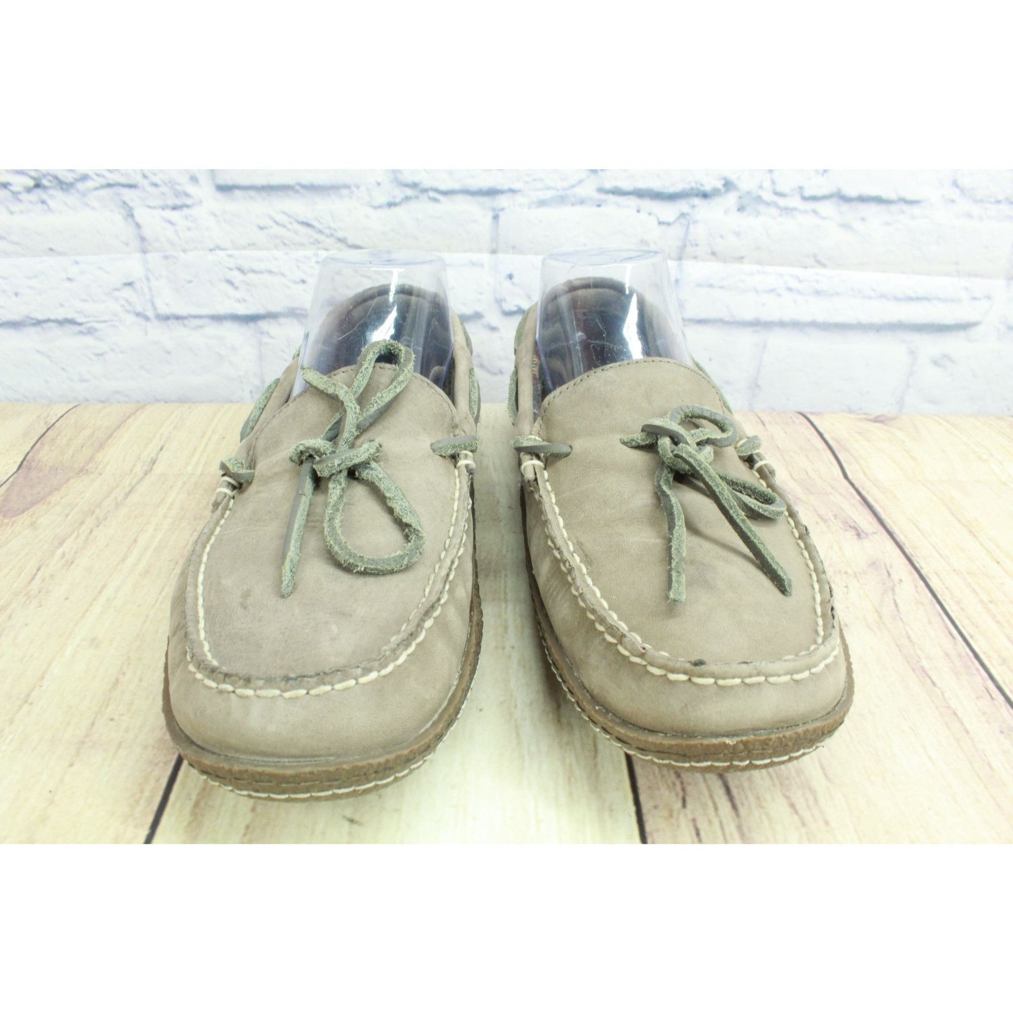 L.L. Bean × Leather LL Bean Leather Flannel-Lined Flexible Handsewn Slippers Size US 7 / EU 40 - 4 Thumbnail