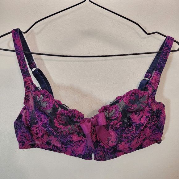 Other Aubade Underwired Love Circus Lace Bow Pink Bra - 38c - R215 Size ONE SIZE - 6 Thumbnail