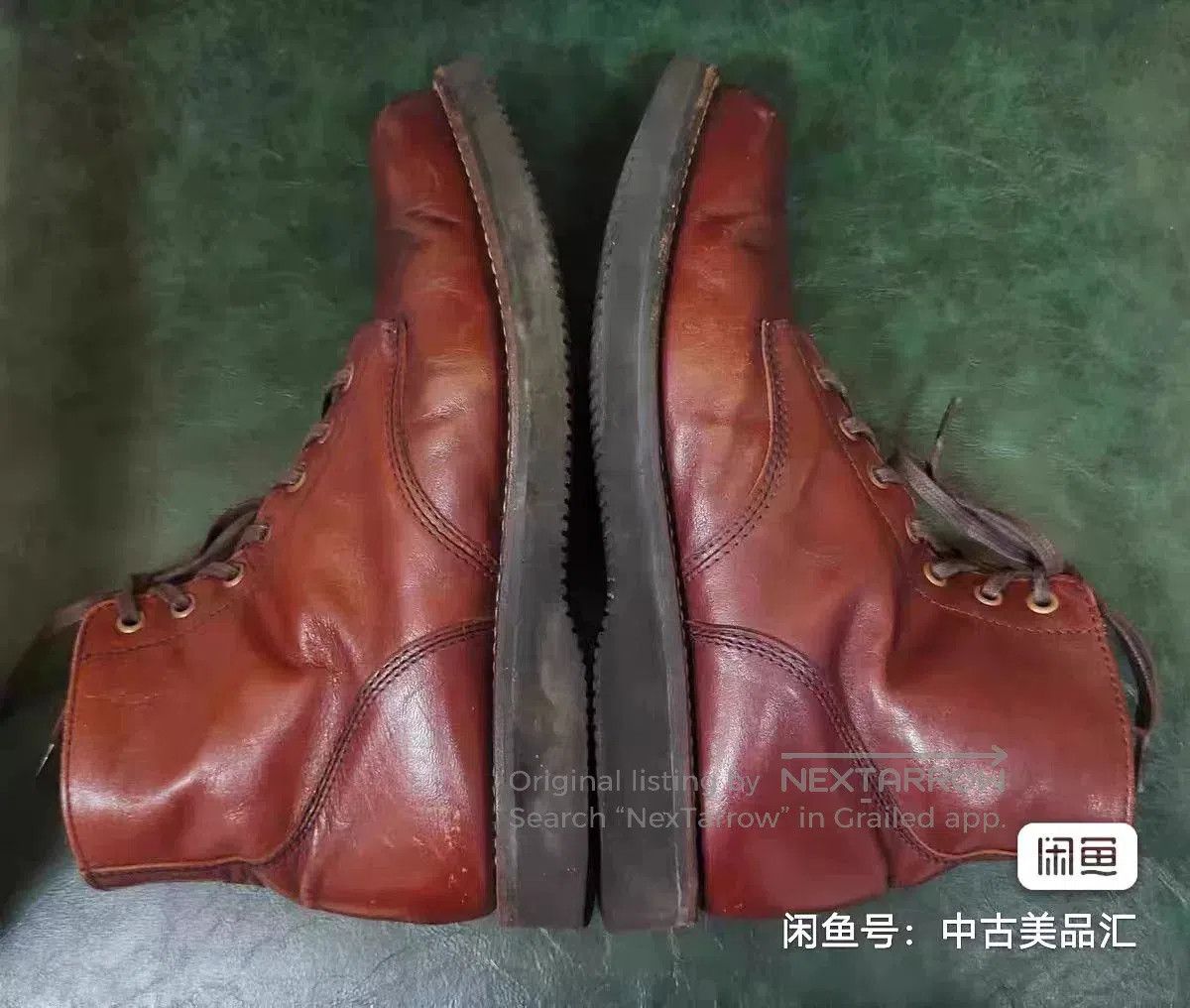 Warehouse & Co. Vintage Leather Work Boots. Size US 8.5 / EU 41-42 - 5 Thumbnail