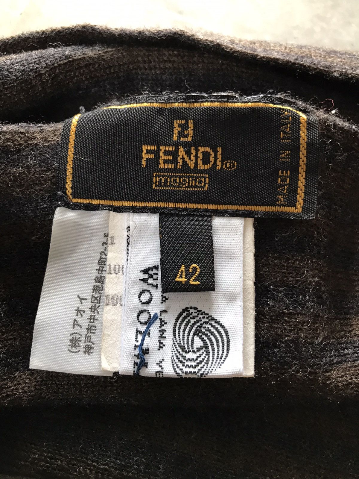 Fendi × Vintage Fendi Wool Muffler Scarf Size 42 Size ONE SIZE - 2 Thumbnail