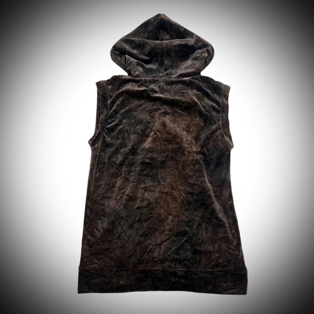 BERNINGS SHO 🔥 RARE! VINTAGE BERNING SHO VELVET SLEEVELESS HOODIE Size US L / EU 52-54 / 3 - 2 Thumbnail