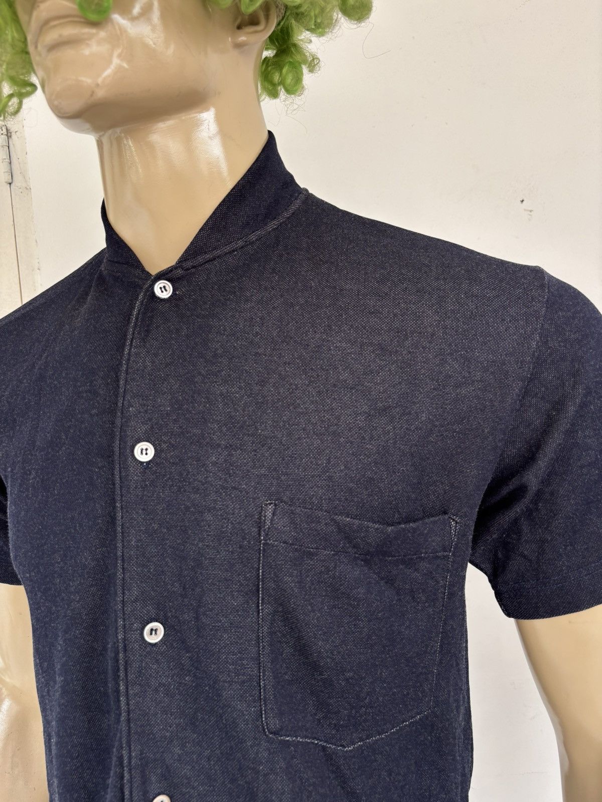 Comme des Garcons Homme Plus 1990s Indigo Dyed Shirt Size US M / EU 48-50 / 2 - 4 Thumbnail