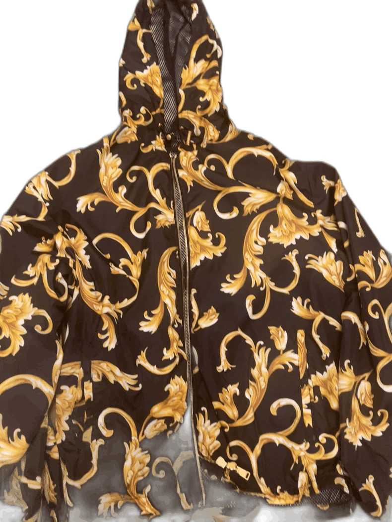 Versace Versace Printed Hooded Jacket - dmc Size M / US 6-8 / IT 42-44 - 1 Thumbnail
