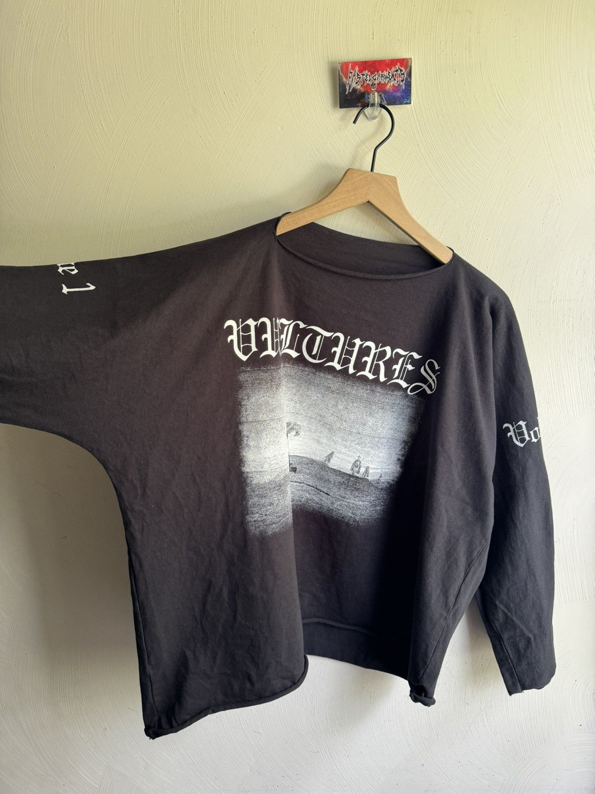 Yeezy Vultures Album Cover Long Sleeve Tee Black Size