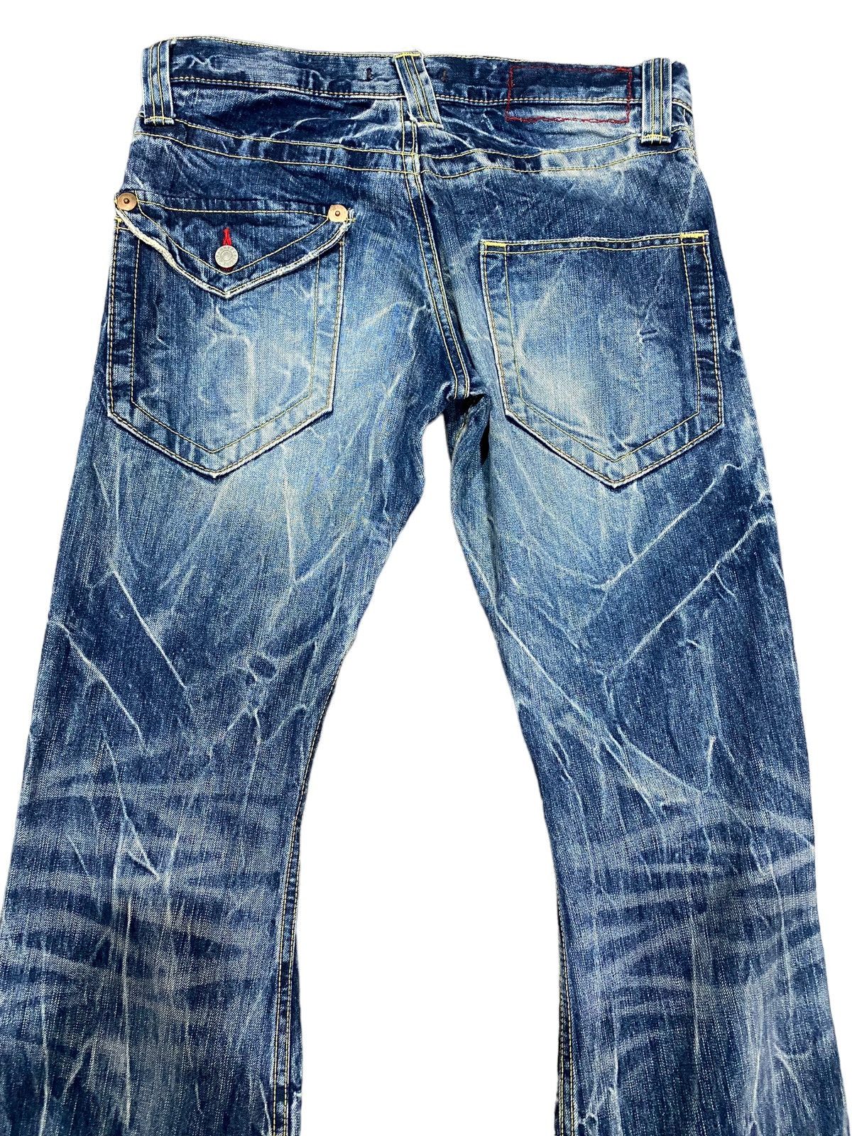Designer × Japanese Brand Blue Way Flare Boot Cut Ladies Denim Jeans W32” Size 32" / US 10 / IT 46 - 6 Thumbnail