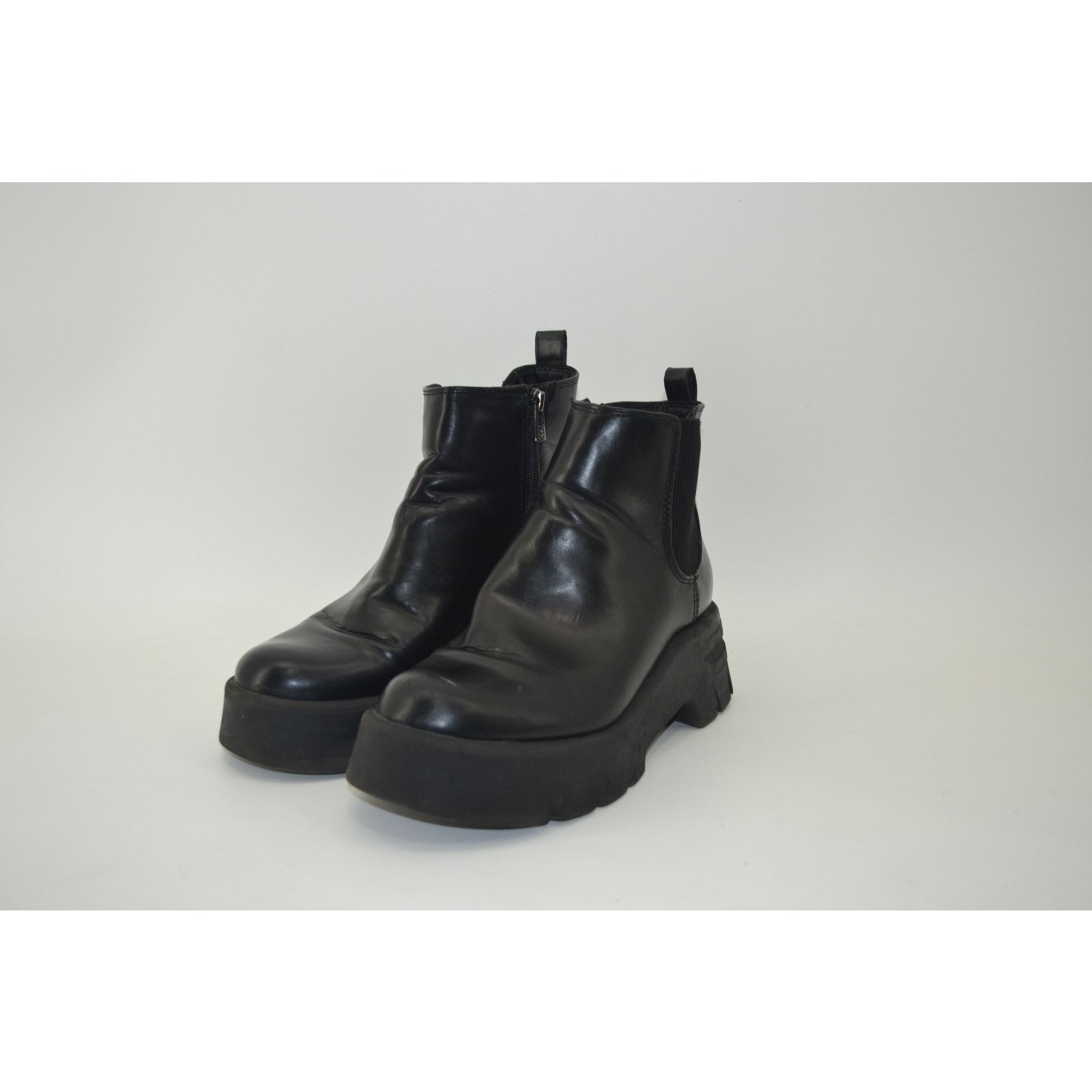 Other Sam & Libby Chunky Boots Whimsygothic Black Faux Leather 9.5 Size US 9.5 / IT 39.5 - 12 Thumbnail