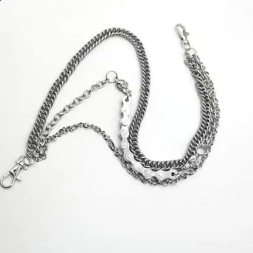 Jewelry Metal Skull Waist Pants Chain Key Chain Size ONE SIZE - 2 Thumbnail