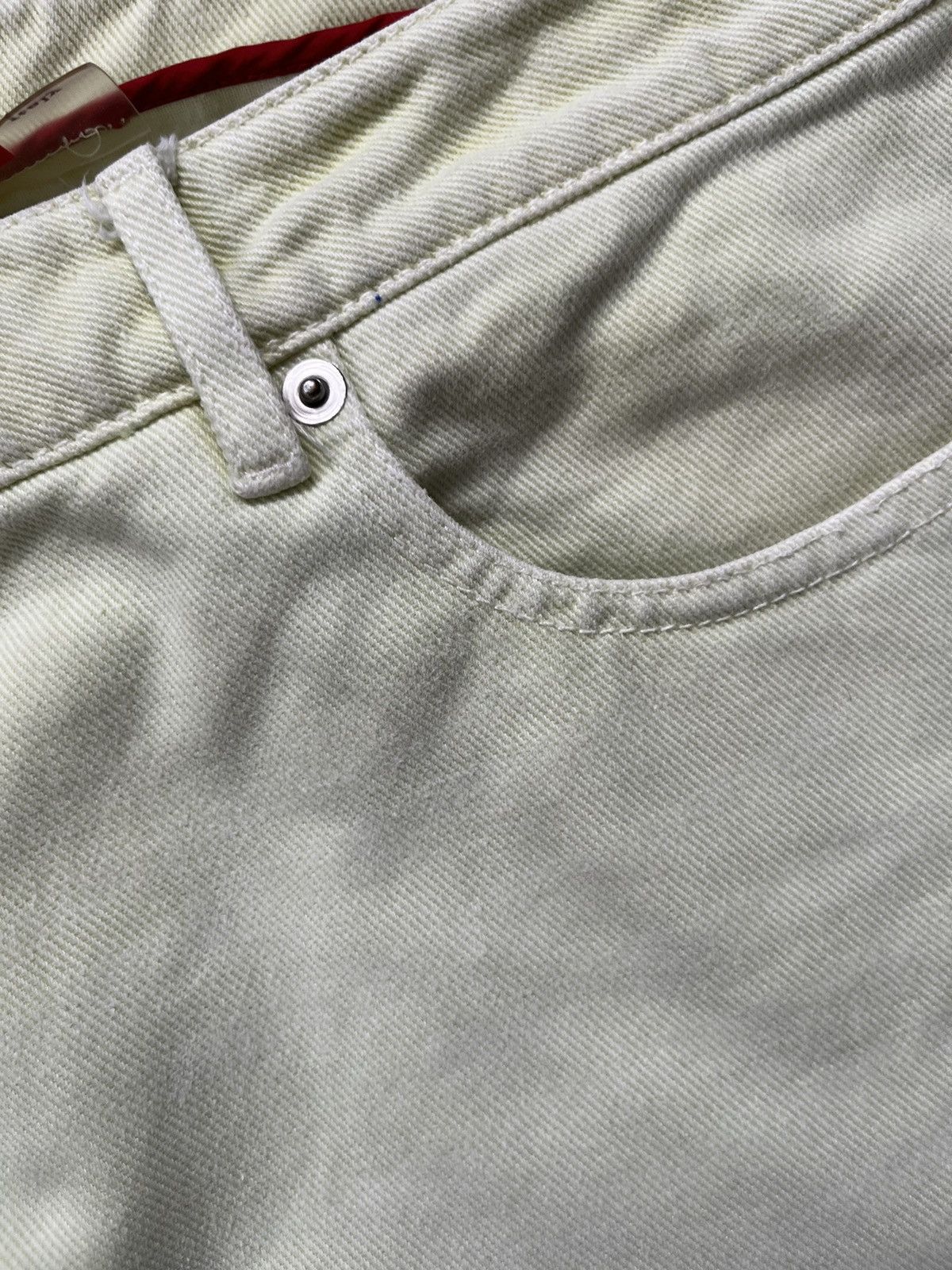 Prada Vintage Prada Red Tab Denim Pants Lime Green Size 30" / US 8 / IT 44 - 10 Thumbnail
