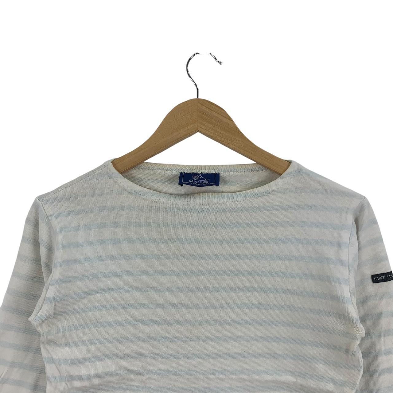 Vintage Vintage SAINT JAMES Made In France Striped Tee Shirt Top Size XS / US 0-2 / IT 36-38 - 2 Thumbnail
