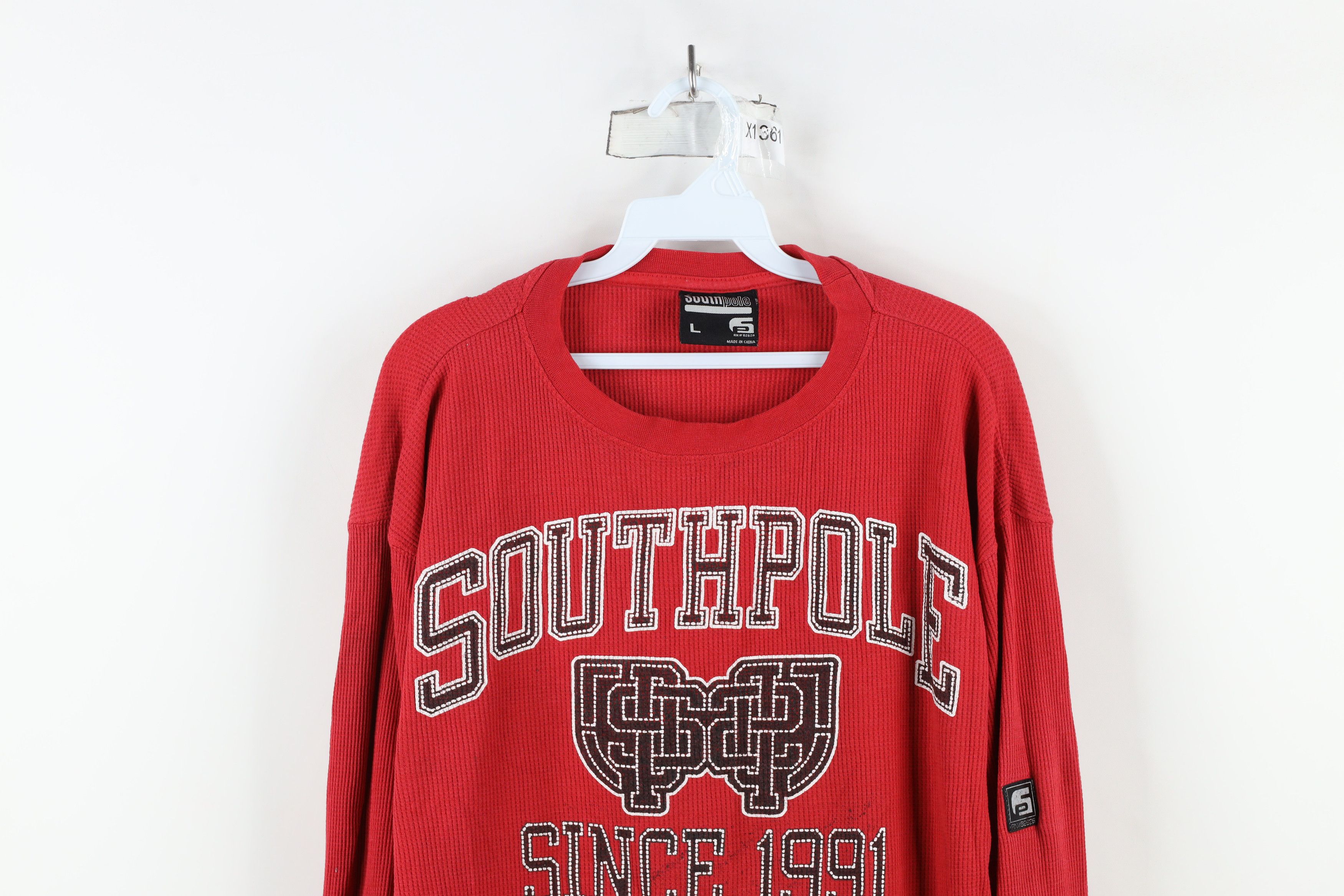 Southpole × Vintage Vintage Southpole Thermal Waffle Knit Long Sleeve T-Shirt Size US L / EU 52-54 / 3 - 2 Thumbnail