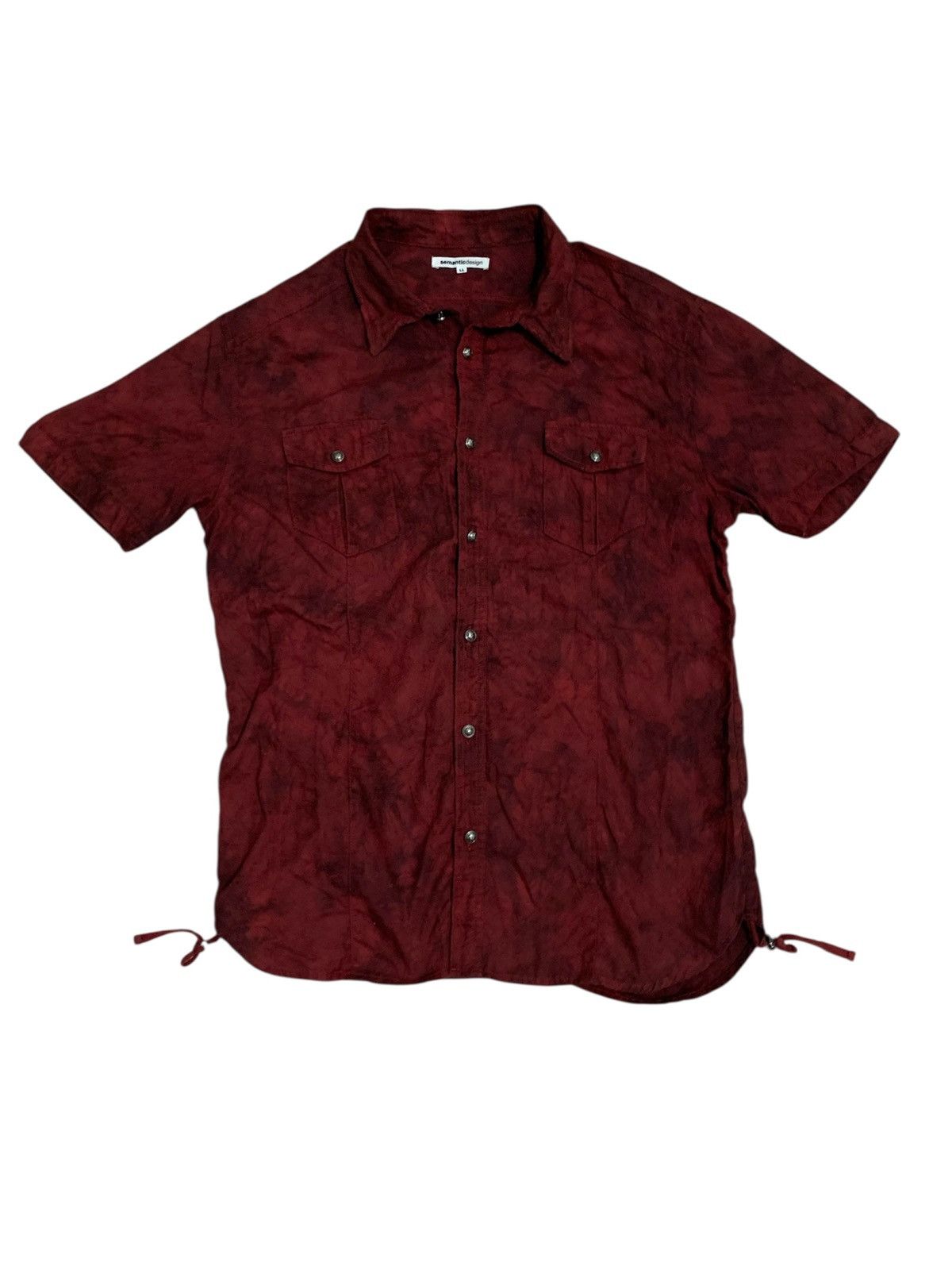 Japanese Brand Semanticdesign button up bandage punk style shirt Size US L / EU 52-54 / 3 - 1 Thumbnail