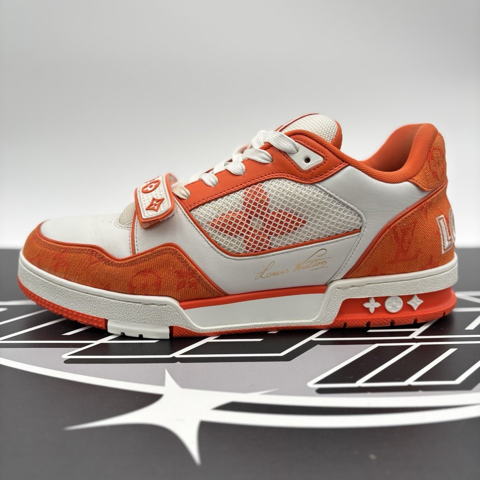 Louis Vuitton Louis Vuitton Trainer Strap ' Orange ' | GREAT CONDITION! Size US 10.5 / EU 43-44 - 11 Thumbnail