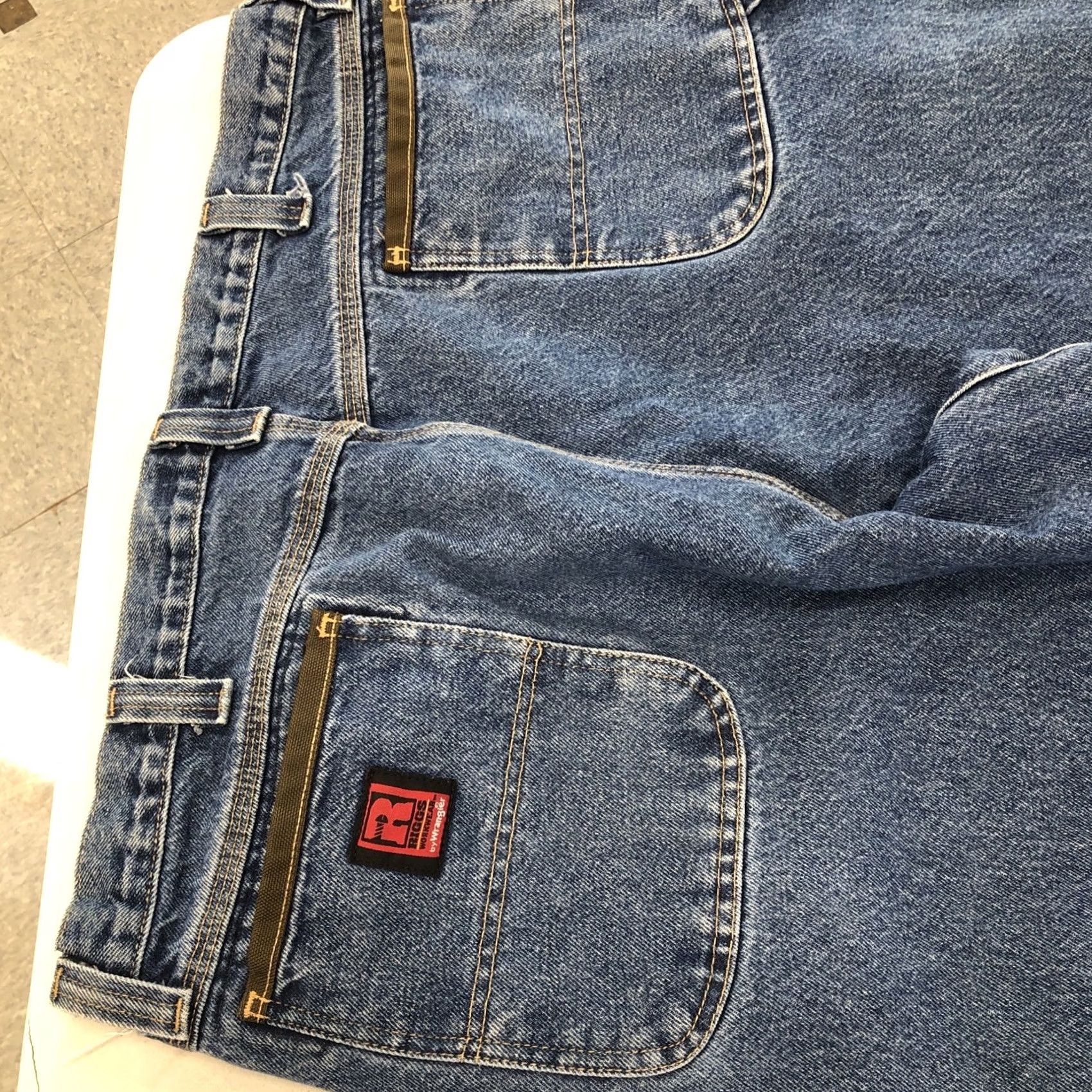Wrangler Wrangler RIGGS WORKWEAR 40x30.5 Jeans Mens Dark Wash Denim Size US 40 / EU 56 - 4 Thumbnail