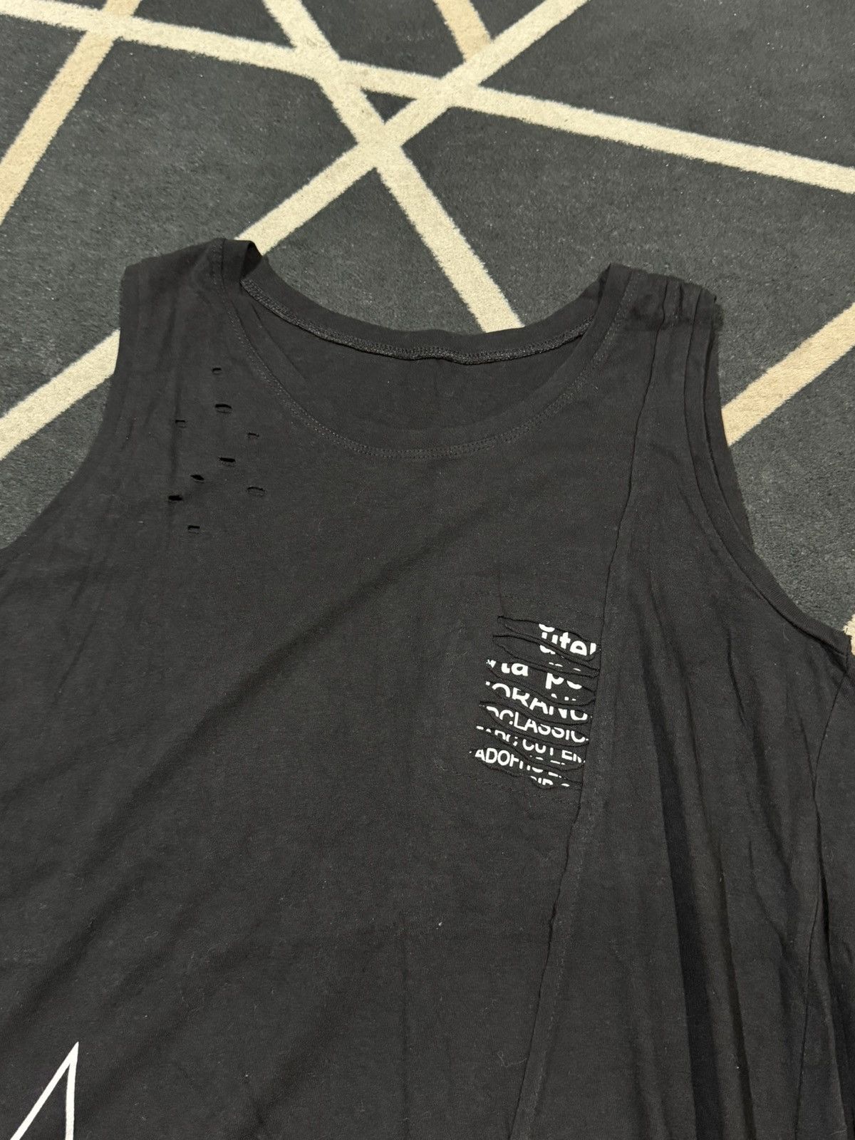 Le Grande Bleu (L.G.B.) Tanktop Asymmetrical Japanese Styled ifsix lgb Size US M / EU 48-50 / 2 - 3 Thumbnail