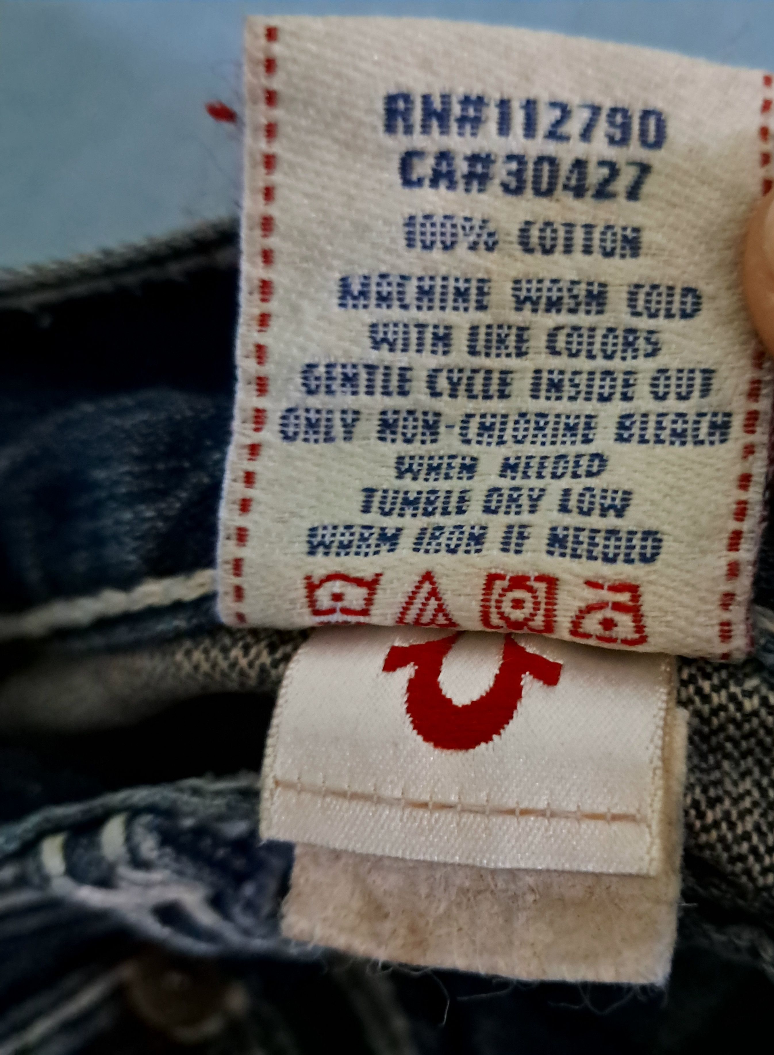 True Religion Rare True religion "made in USA" Ricky Giant Big t Size US 31 - 11 Thumbnail