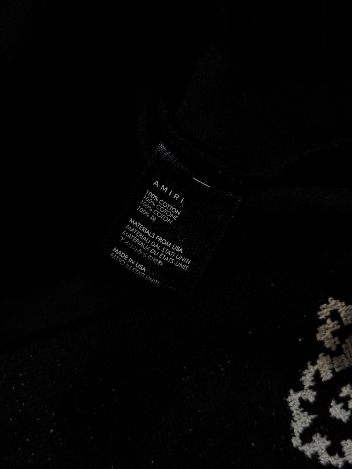 Amiri AMIRI BLACK CORE LOGO TEE Size US L / EU 52-54 / 3 - 6 Thumbnail