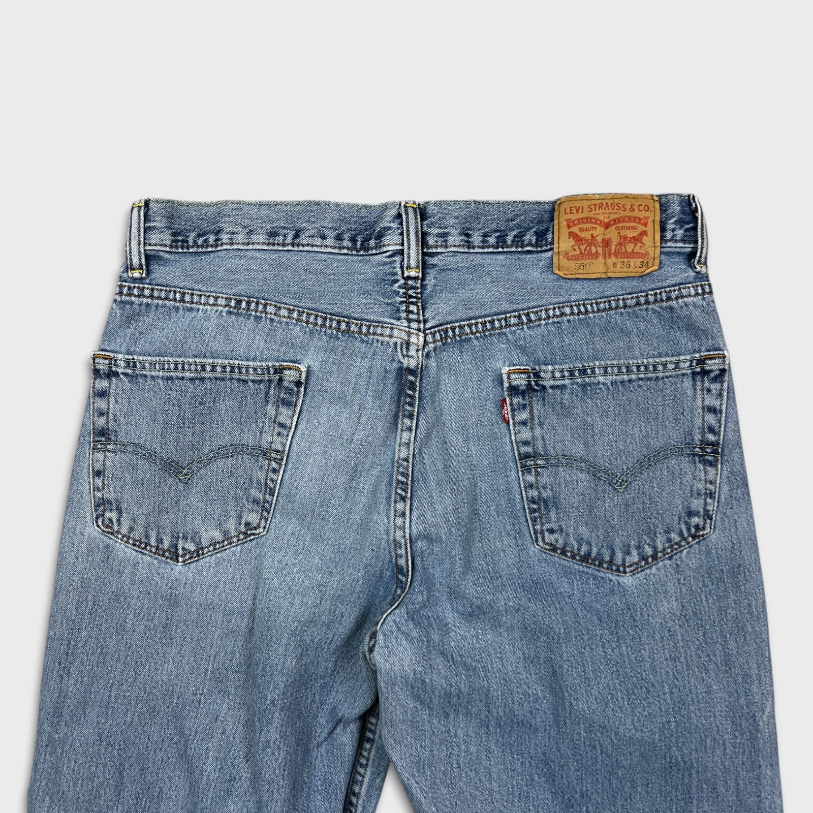 Levi's × Vintage Levi's 550 Jeans 36x34 Relaxed Fit Baggy Distressed Denim Size US 36 / EU 52 - 7 Thumbnail