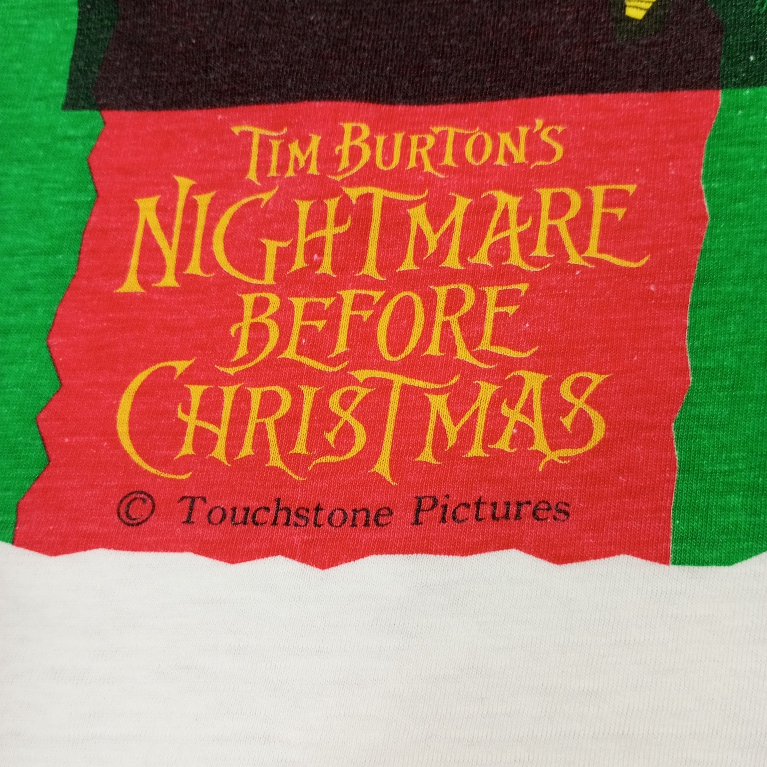 Vintage Tim Burton's Nightmare Before Christmas Tshirt Size US L / EU 52-54 / 3 - 7 Thumbnail