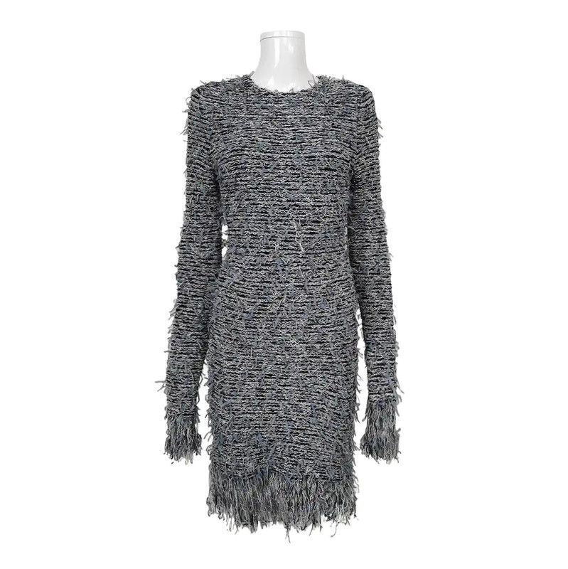 Balmain Balmain Multicolor Cotton Blend Dress for Women 0089 Size XS / US 0-2 / IT 36-38 - 1 Thumbnail