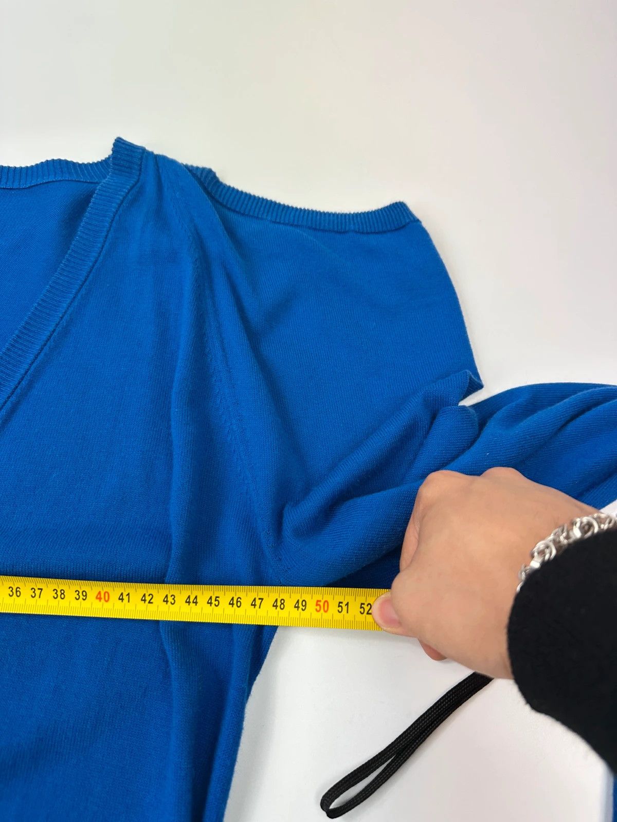 Maison Margiela Martin Margiela Line1 SS09 Electric Blue Cardigan Shoulder Size US M / EU 48-50 / 2 - 13 Thumbnail