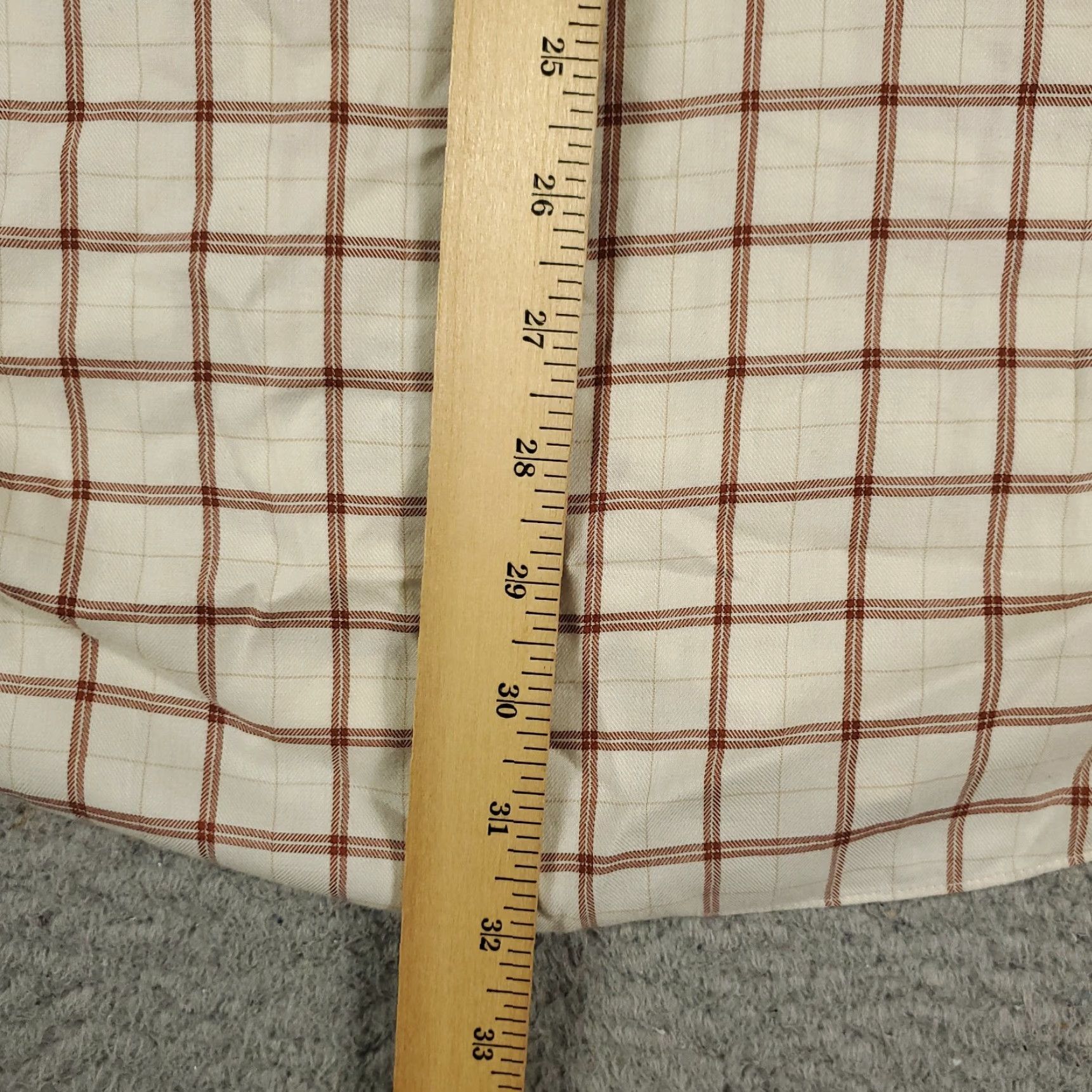 Brooks Brothers BROOKS BROTHERS Shirt Mens Large Beige Check Button-Up Long Sleeve Casual Formal Workwear Size US L / EU 52-54 / 3 - 4 Thumbnail