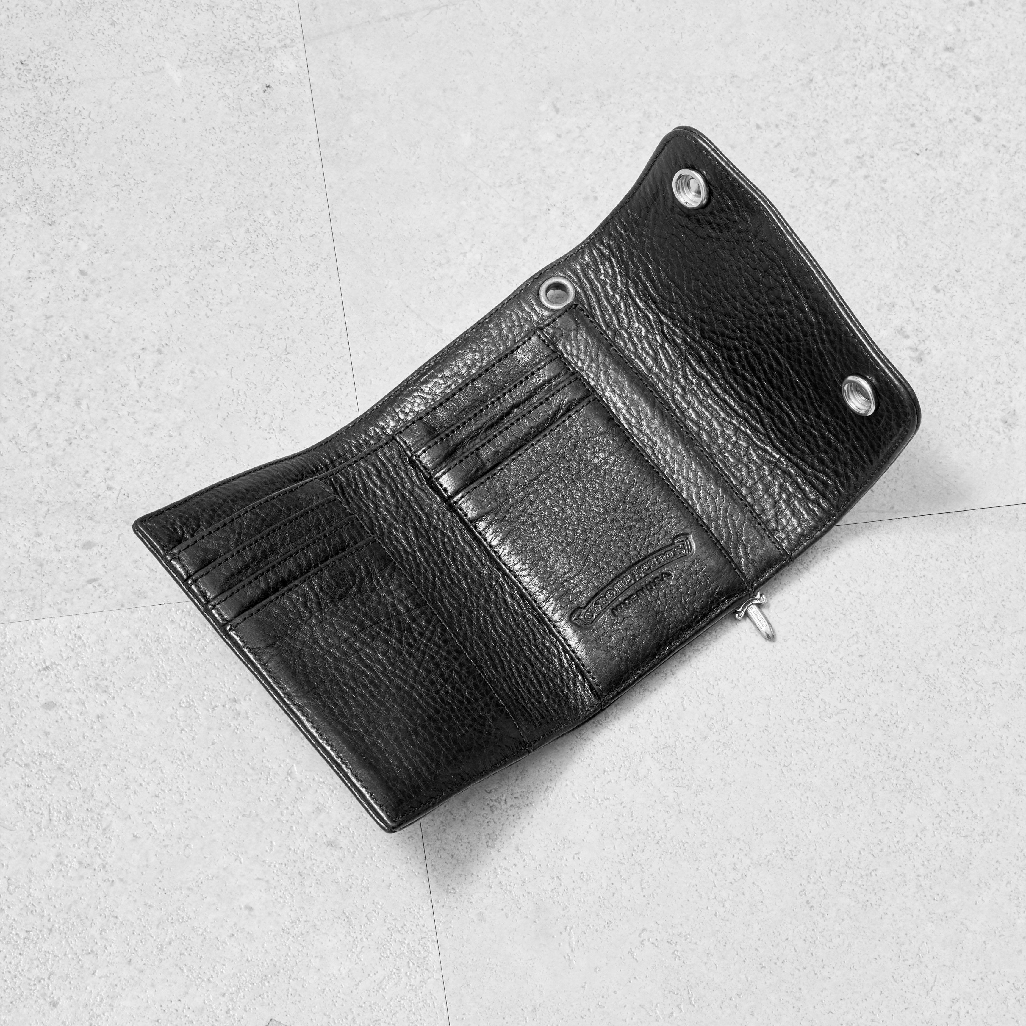 Chrome Hearts CHROME HEARTS Wave Mini Wallet BLACK Size ONE SIZE - 8 Thumbnail