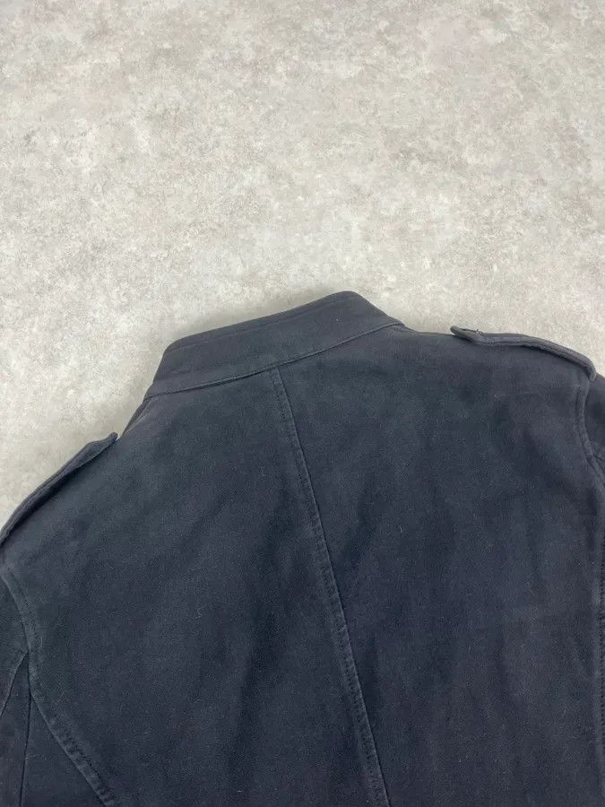 Daniele Alessandrini 2000s Daniele Alessandrini Black Officer Buttoned Jacket Size 42R - 7 Thumbnail