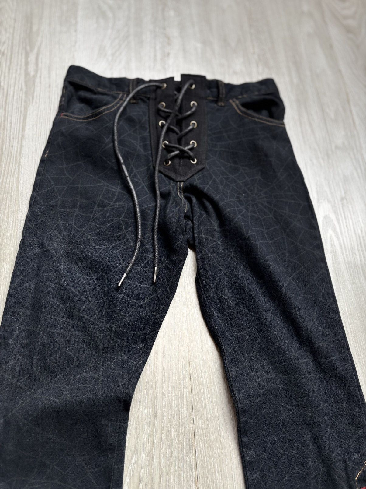 Japanese Brand Vg lace-up flare jeans Size US 26 / EU 42 - 6 Thumbnail