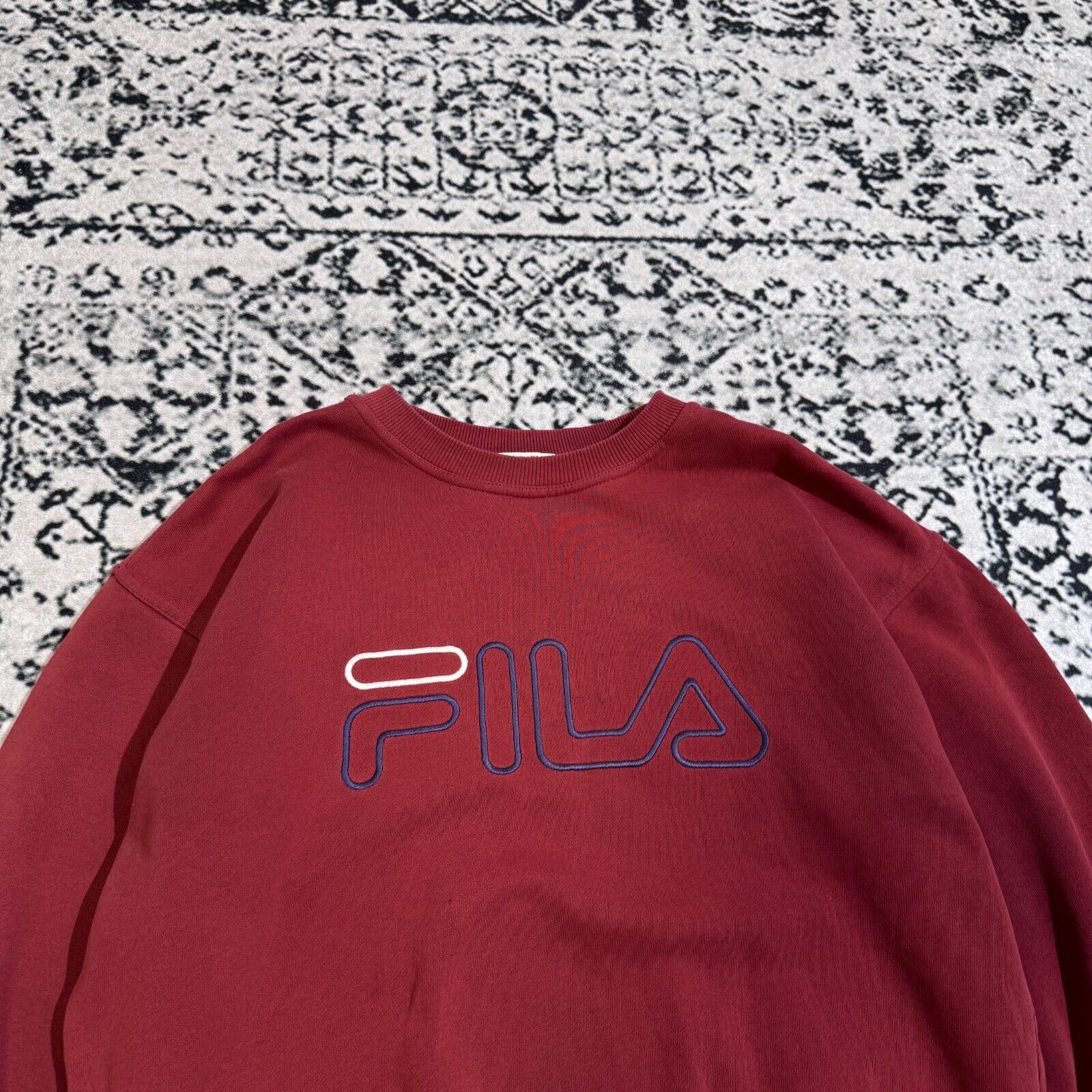 Fila × Vintage Fila Unisex Red Cotton Sweatshirt Size S Vintage Logo Size US S / EU 44-46 / 1 - 4 Thumbnail
